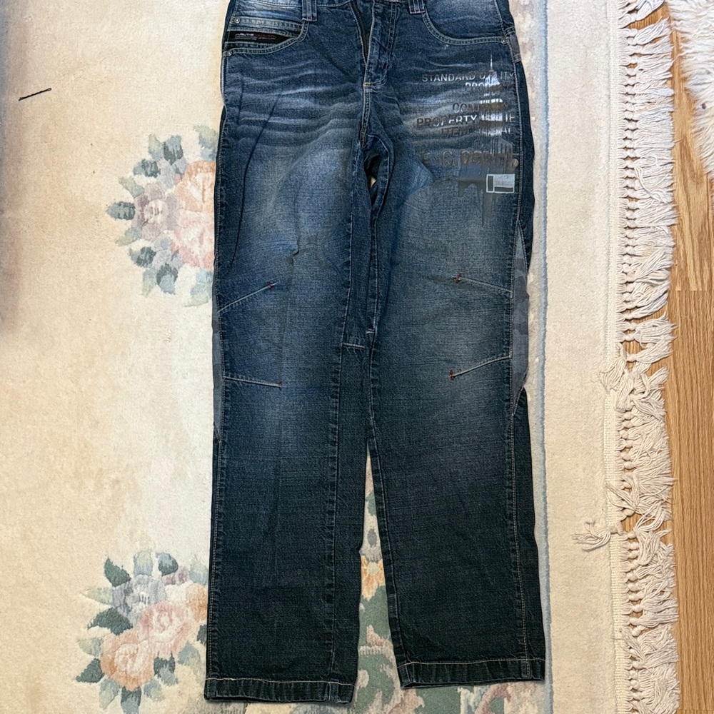 FUBU Dark Blue Relaxed Men's Jeans